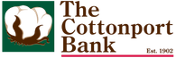 The Cottonport Bank logo